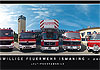 Feuerwehr Erinnerungsposter, ismaning, freiwillige feurerwehr, panoramabild, panobild,  panorama, 
