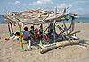 Strandkunst, Beachart, Beach Art, Treibholz, Workshop, Mittelmeer, Toskana