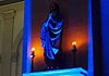 Lichtmess, Lichtinstallation St. Ursula Kirche, München-Schwabing, Edeltraud Obermayr, lichtkunst, risinger robert, lichtdesign, ligtart, art, light, kirchenbeleuchtung, architekturbeleuchtung, kirche im licht, led, citycolour