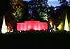 Probebeleuchtung Schloßpark, lichtaktion, risinger, ismaning, obermayr, edeltraud, beleuchtung, lichtkunst, kunstlicht, kunst,verein, 