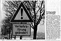 Süddeutsche Zeitung 03.02.2010, verkehrsschild., rechtschreibfehler, 